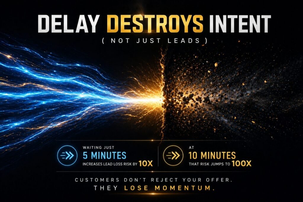 Delay Destroys Intent, not just leads. Importance of Conversational AI