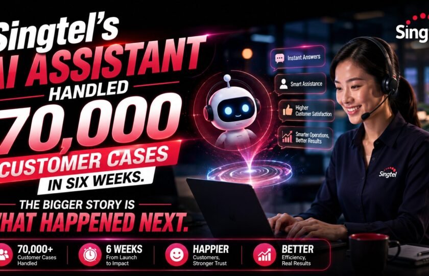 Singtel's AI Assistant Handled 70,000 Customer Cases in Six Weeks. The Bigger Story Is What Happened Next