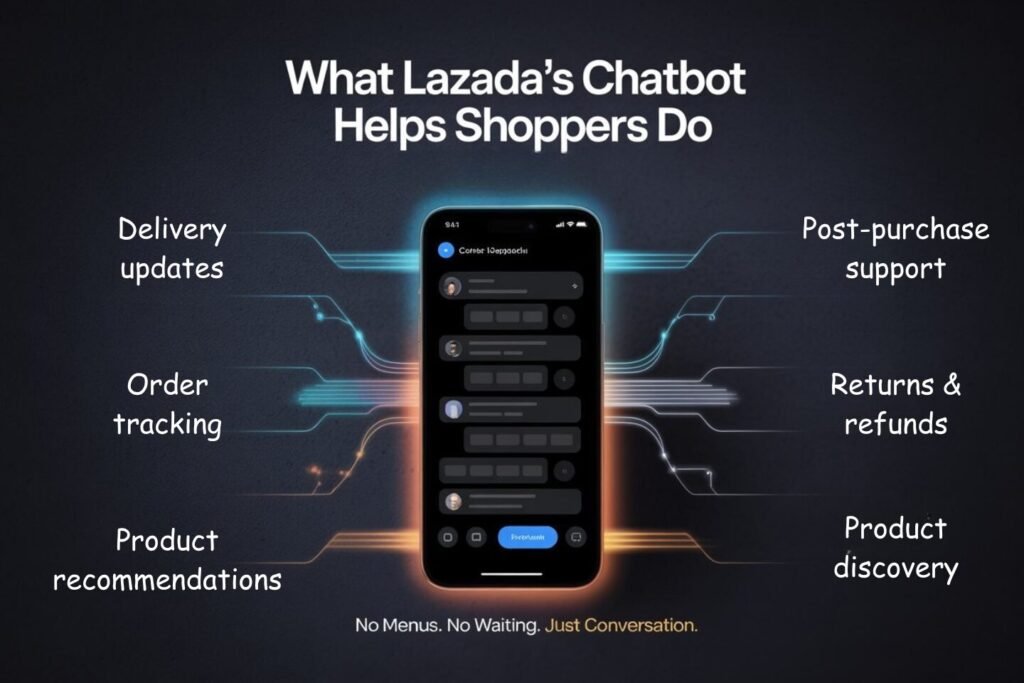 What Lazada's Chatbot help shoppers do