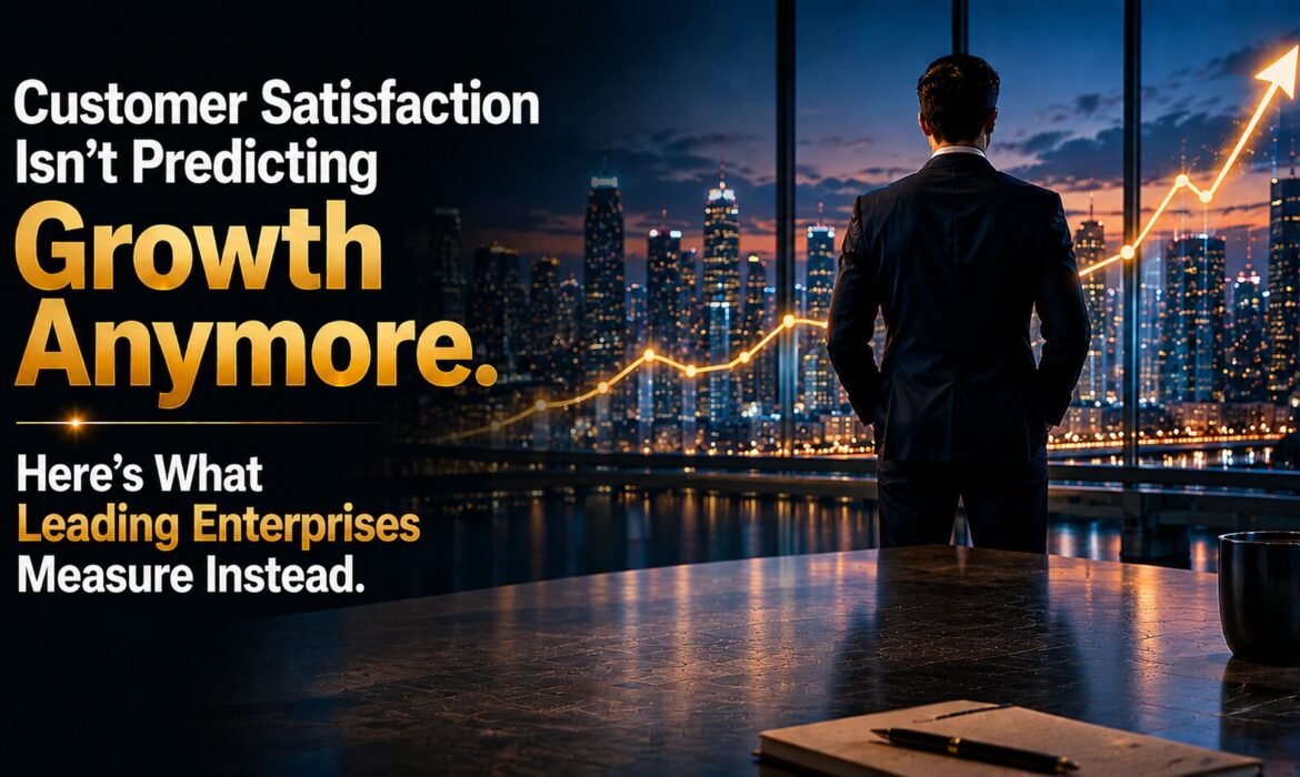 Customer Satisfaction Isn't Predicting Growth Anymore. Here's What Leading Enterprises Measure Instead.